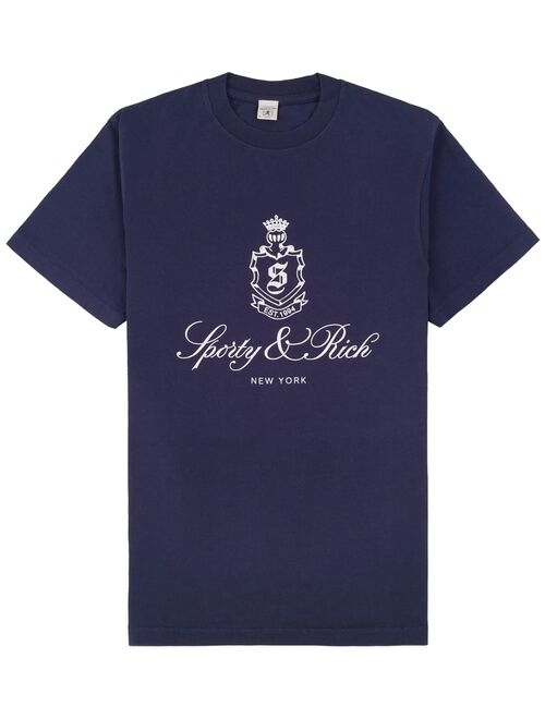 Sporty & Rich Vendome logo-print T-shirt