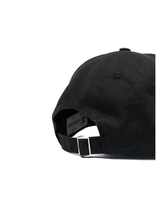 Sporty & Rich logo-embroidered cotton cap