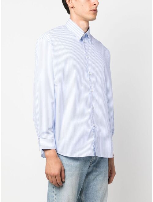 Sporty & Rich stripe-print long-sleeved shirt