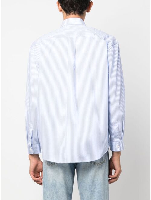 Sporty & Rich stripe-print long-sleeved shirt