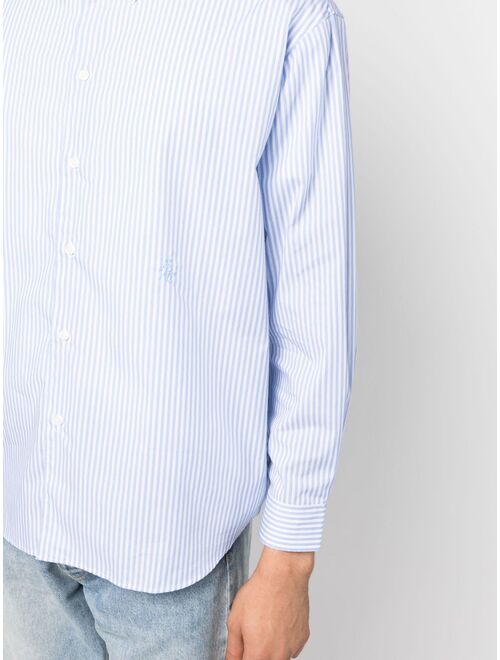 Sporty & Rich stripe-print long-sleeved shirt