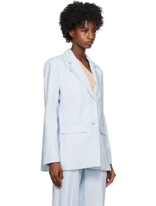 REMAIN Birger Christensen Blue Slit Blazer