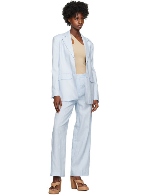 REMAIN Birger Christensen Blue Slit Blazer