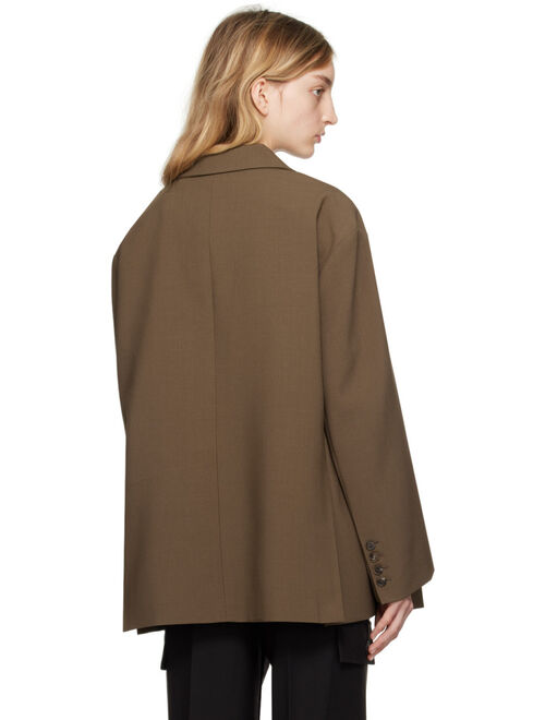 The Frankie Shop Brown Bea Blazer