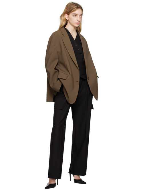 The Frankie Shop Brown Bea Blazer