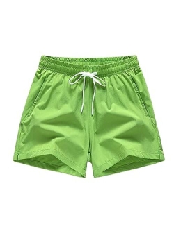 Men's Quick Dry Swim Trunks Board Shorts Bathing Suits Swimsuit Beach Shorts with Pockets