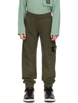 JUNIOR Kids Khaki Cargo Track Pants