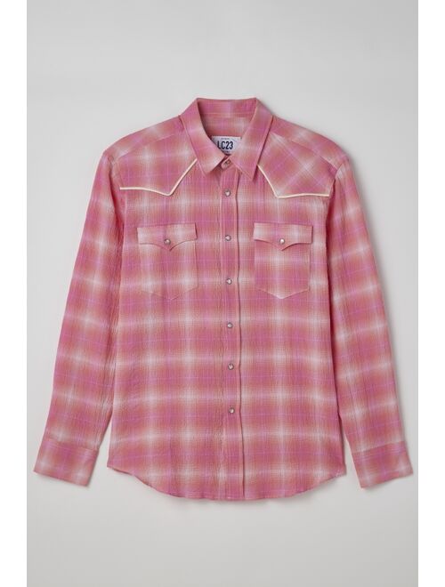 LC23 Check Pattern Western Shirt