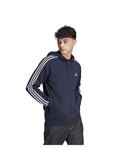 Big & Tall Essentials French Terry 3-Stripes Full Zip Hoodie