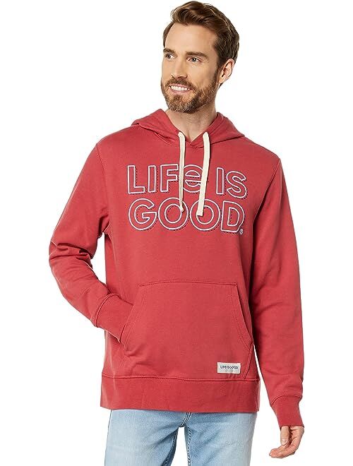 Life is Good Stack Shadow Simply True Fleece Hoodie