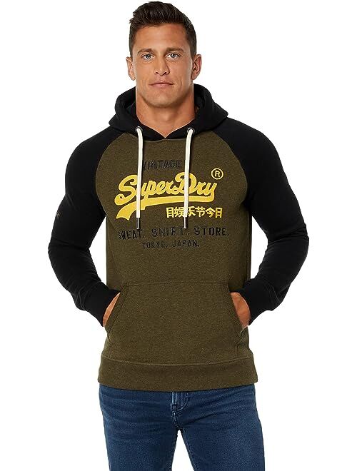 Superdry Vintage Logo Heritage Raglan Hoodie