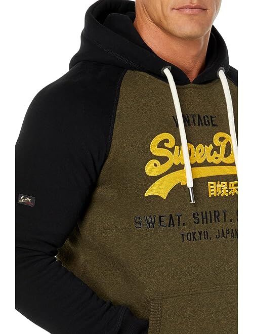 Superdry Vintage Logo Heritage Raglan Hoodie