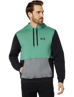 Quilted Pullover Hoodie Color-Block