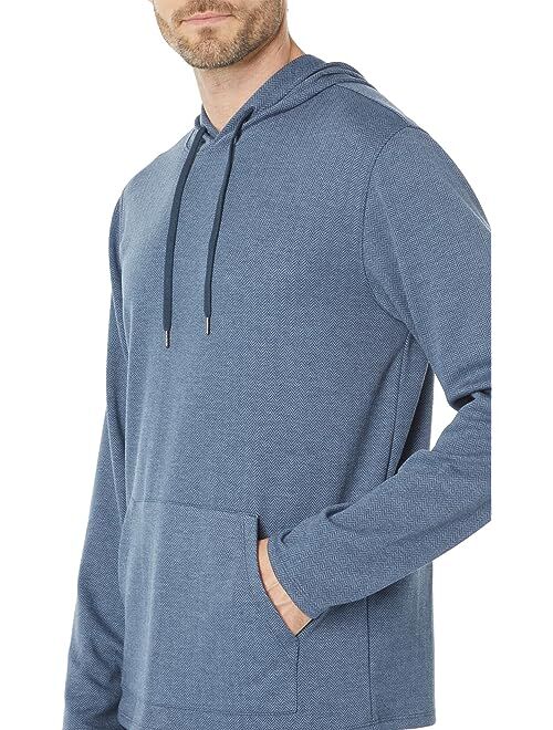 Vince Herringbone Pullover Hoodie