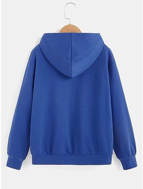 SOLY HUX Boy's Letter Print Hoodies Long Sleeve Pullover Tops Casual Sweatshirt