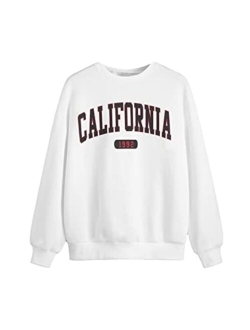 Girl's Graphic Sweatshirt Letter Print Long Sleeve Crewneck Pullover Tops