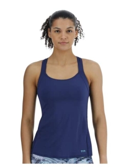 Women's Solid Lola Top for Swimming, Yoga, Fitness, and Workout