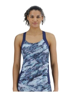 Women's Solid Lola Top for Swimming, Yoga, Fitness, and Workout