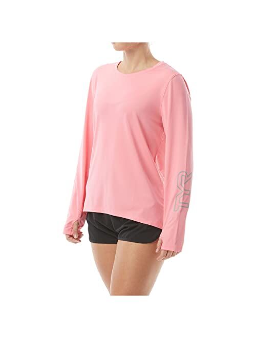 TYR Women's Long Sleeve Sun Protection Performance T-Shirt UPF 50+