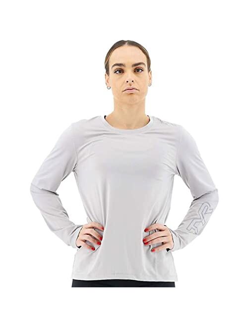 TYR Women's Long Sleeve Sun Protection Performance T-Shirt UPF 50+