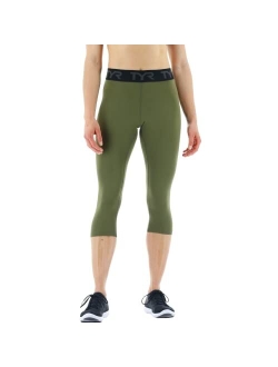 Women's Mid-Rise Cropped Athletic Performance Workout Leggings