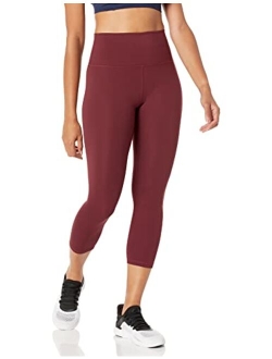 Women's High-Rise Cropped Athletic Performance Workout Leggings