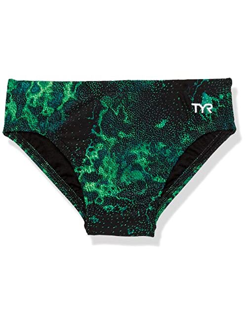 TYR Boys' Durafast Lite Racer Brief Swimsuit