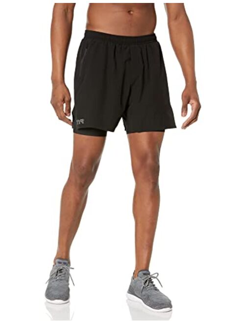 TYR Men's Athletic Performance Workout Lined Momentum Short 6"