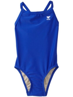 Sport Girls' Solid Diamondback Swim Suit