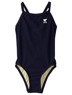 Sport Girls' Solid Diamondback Swim Suit