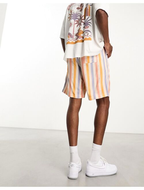 Nicce summer series shorts in multicolored logo stripes - part of a set