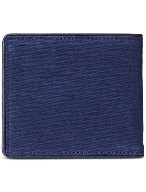 POLO RALPH LAUREN Men's Crest Canvas & Leather Billfold Wallet