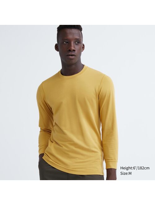 UNIQLO HEATTECH Cotton Crew Neck Long-Sleeve T-Shirt (Extra Warm)