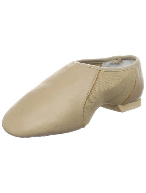 Bloch Girl's Neo-Flex Slip-On Leather Jazz Shoes Dance Shoes, Neoprene Slip-On Split Sole with EVA Forefoot and Heel Pads, High Durability, Superior Fit, Flexibility, Ste