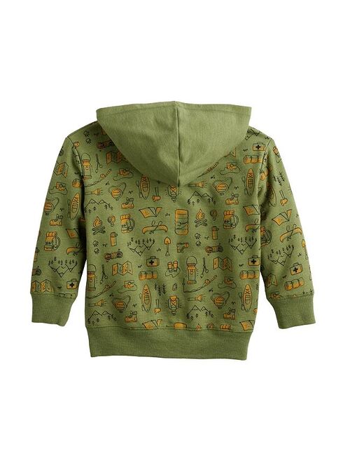 Baby & Toddler Boy Jumping Beans French Terry Zip-Front Hoodie