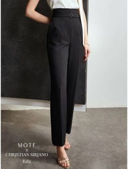 X Christian Siriano Edit Paperbag Waist Suit Pants