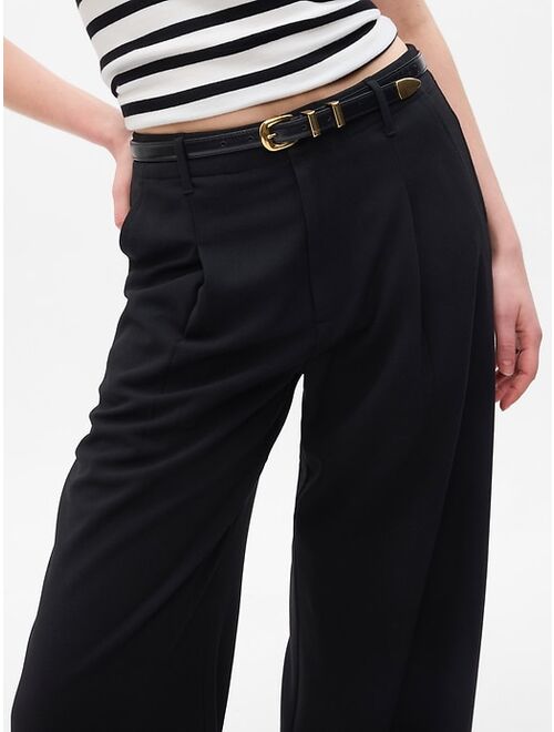 Gap High Rise Pleated Wide-Leg Trousers