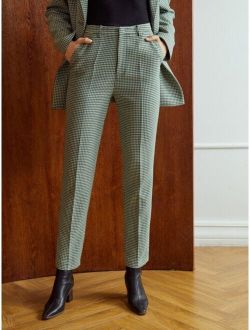 Premium Viscose Houndstooth Suit Pants