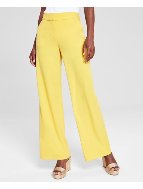 Tahari ASL Women's Mid-Rise Wide-Leg Pants