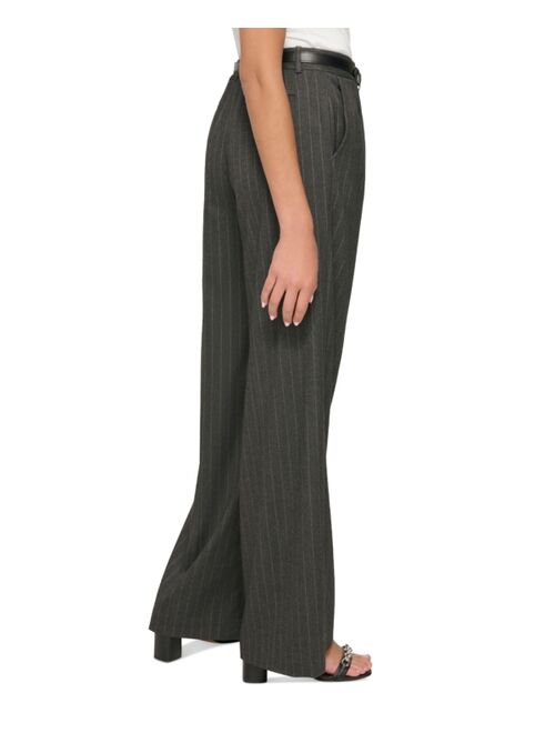 Calvin Klein Women's Striped Wide-Leg Pants