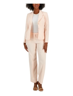 Crepe Two-Button Blazer & Pants, Regular and Petite Sizes