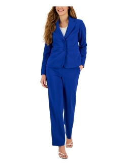 Crepe Two-Button Blazer & Pants, Regular and Petite Sizes