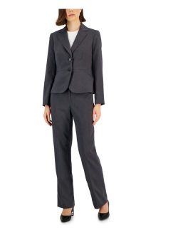 Women's Two-Button Pinstriped Pantsuit, Regular & Petite