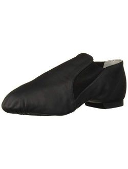 Dance Women's Elasta Bootie Leather and Elastic Split Sole Jazz Shoe