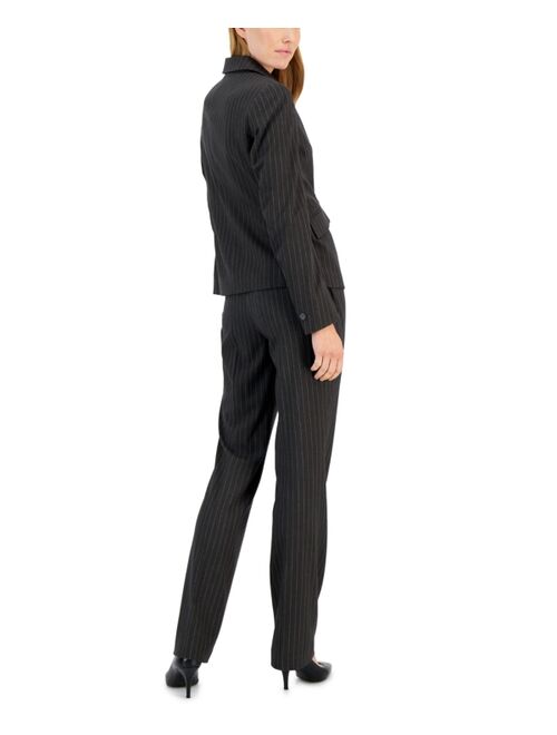 Anne Klein Women's Pinstripe Two-Button Jacket & Flare-Leg Pants & Pencil Skirt