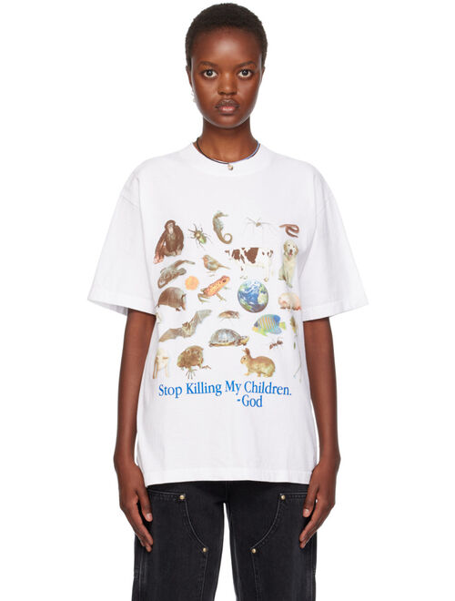 ONLINE CERAMICS White 'Stop Killing My Children' T-Shirt