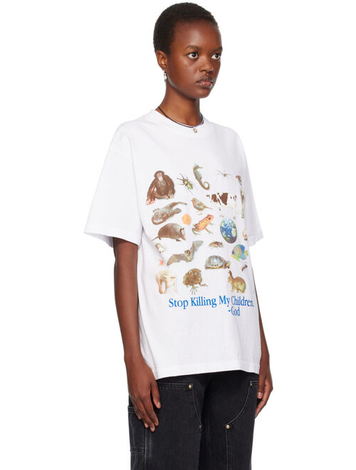 ONLINE CERAMICS White 'Stop Killing My Children' T-Shirt