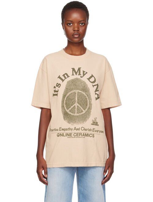 ONLINE CERAMICS Tan 'Practice Empathy and Cherish Everyone' T-Shirt