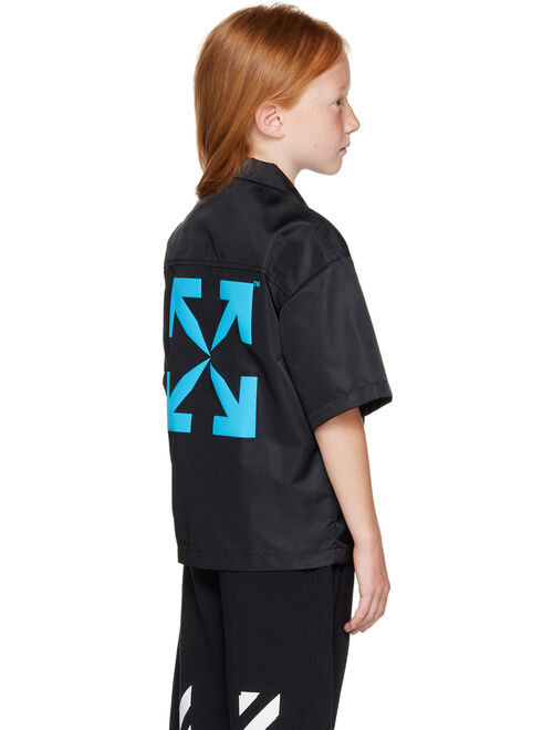 OFF-WHITE Kids Black Printed Shirt