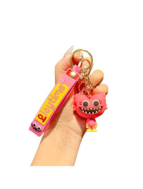 Booinxaa Silicone Keychain Women Men Boy Girl Cute Cartoon Keychains for Bag Purse Party Favor Gifts